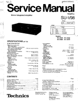 Technics - SUV-98 - Service manual 